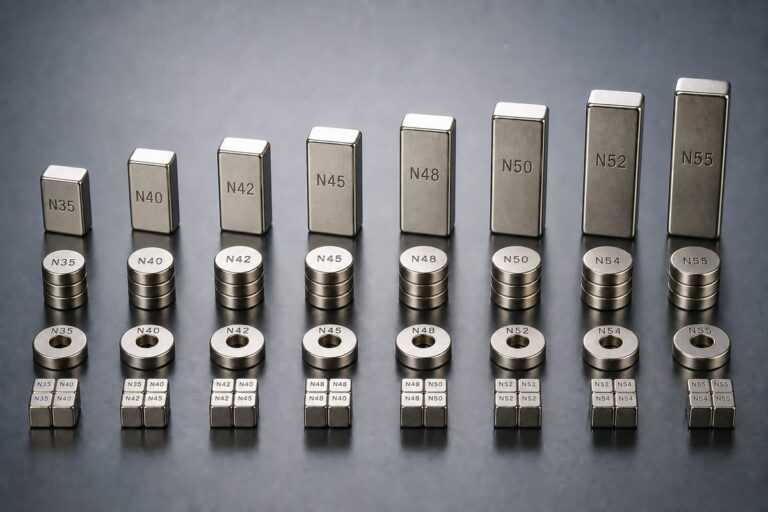 Nuances d'aimants NdFeB sur mesure