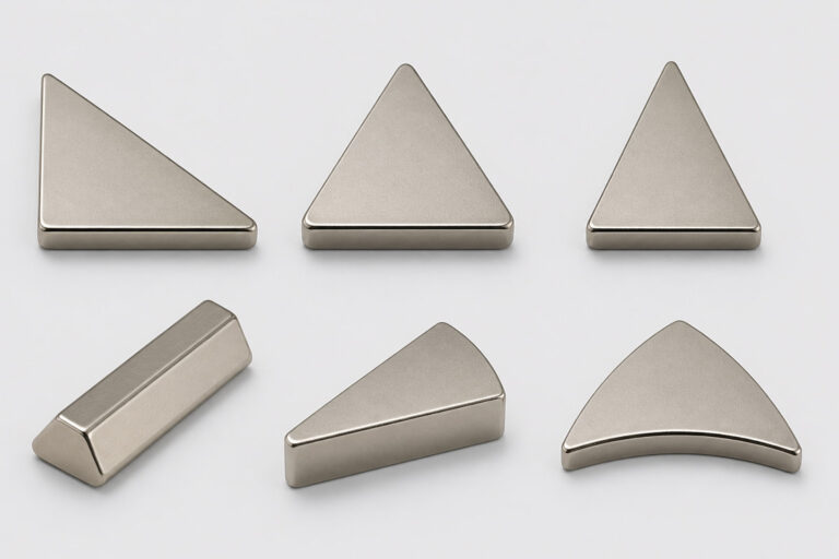 Aimant de forme triangulaire sur mesure