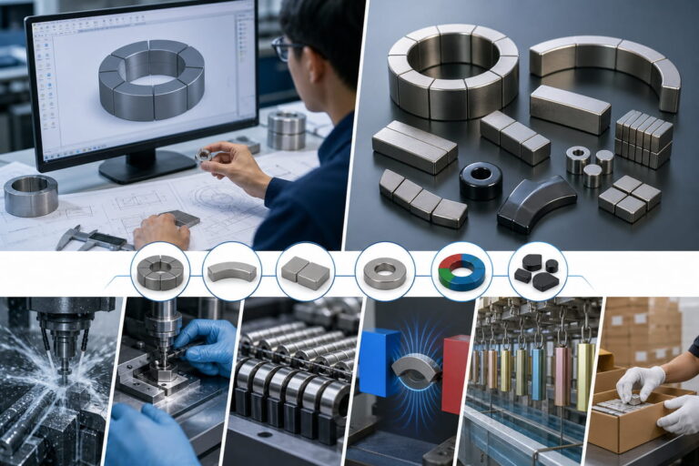 Assistance à la fabrication sur mesure et en sous-traitance d'aimants en néodyme