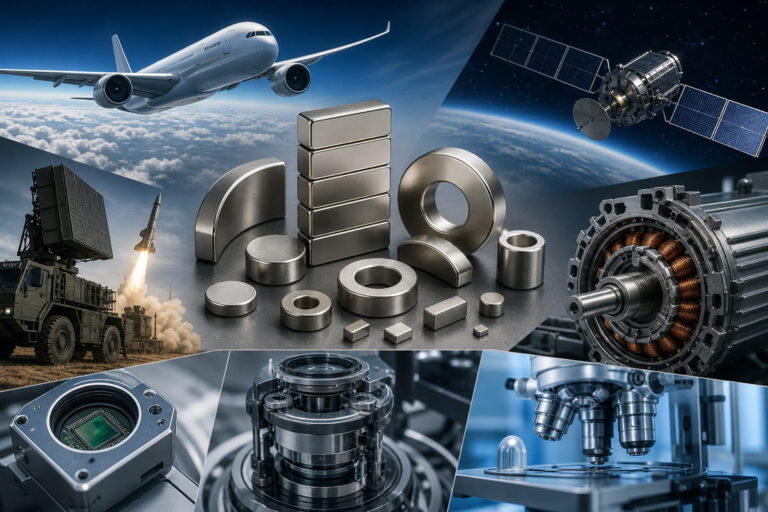 Aimants au néodyme destinés aux applications aérospatiales et d'ingénierie de pointe