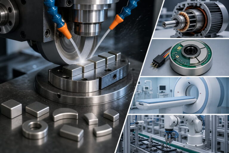 Applications typiques des aimants NdFeB : rectification CNC