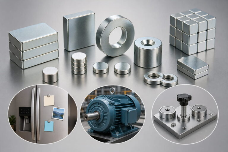 Applications typiques des aimants en néodyme à revêtement de zinc