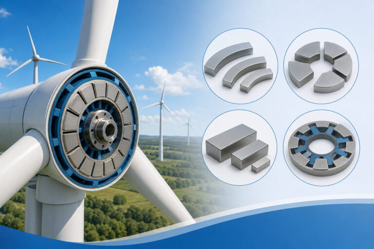 Aimants pour éoliennes : formes sur mesure