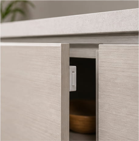 Loquets pour portes d'armoires