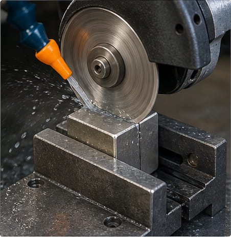 Diamond Cutting Wheel + Liquid Coolant