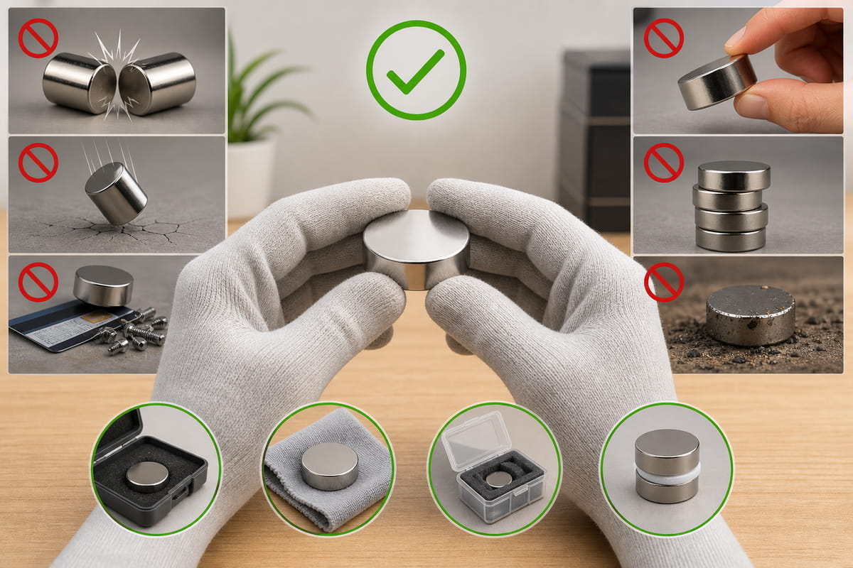 Handle Neodymium Magnet With Care