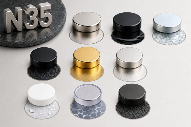 Revêtements disponibles pour l'aimant N35