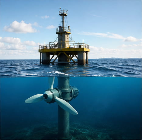 Aimants au néodyme utilisés pour l'énergie marémotrice et l'énergie des vagues