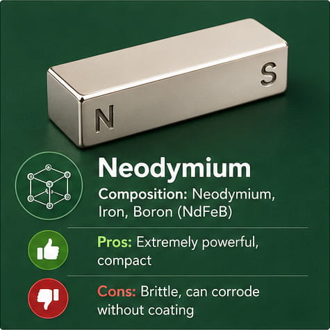Matériau pour aimants au néodyme