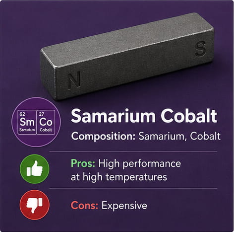 Matériau magnétique à base de samarium-cobalt