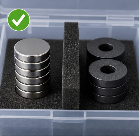 Séparer les différents types d'aimants