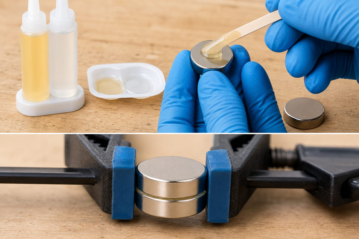 Use Two-Part Epoxy to Glue Neodymium Magnets