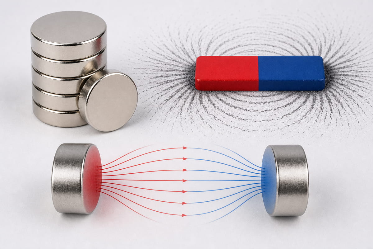 do neodymium magnets have north and south