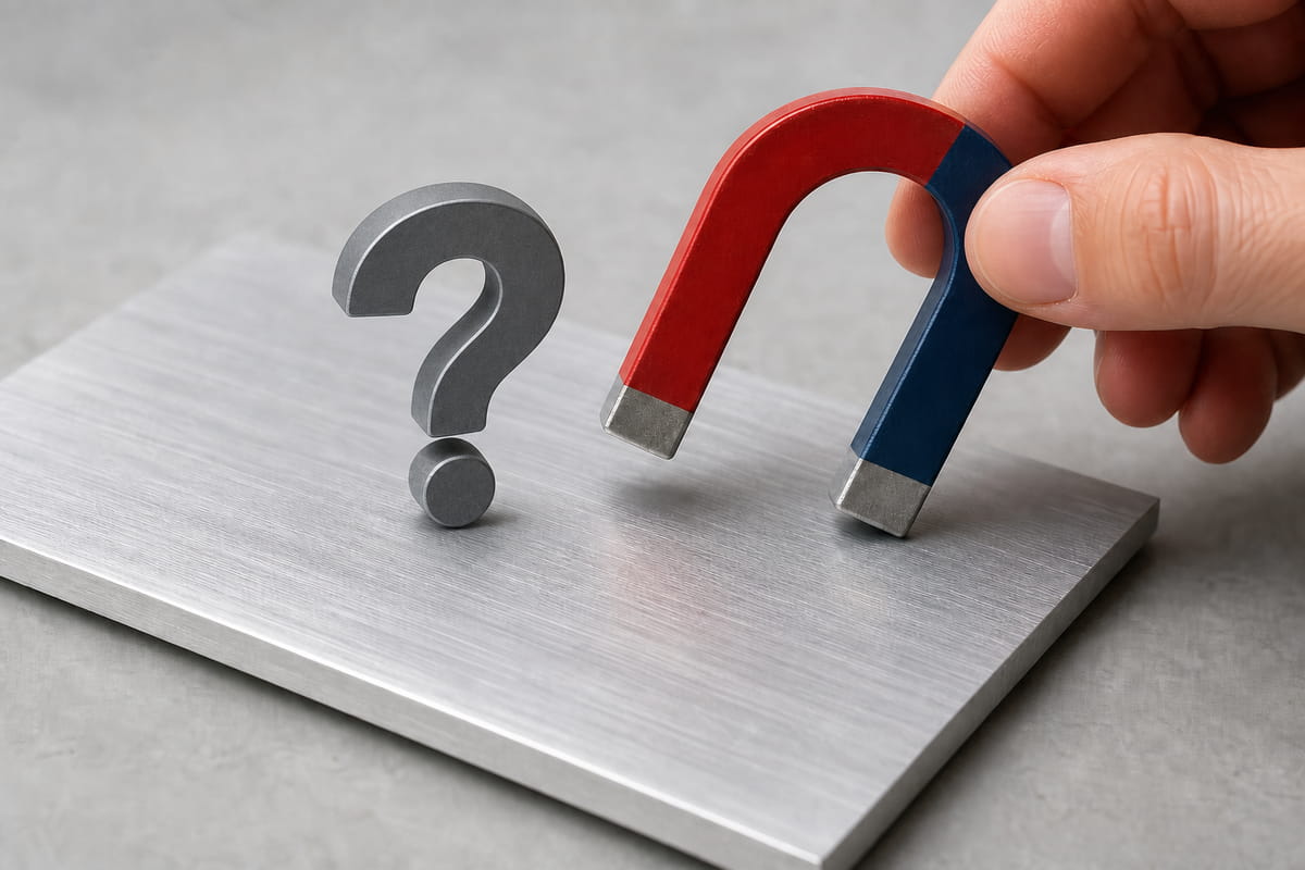 Est-ce qu'un aimant adhère à l'aluminium ?