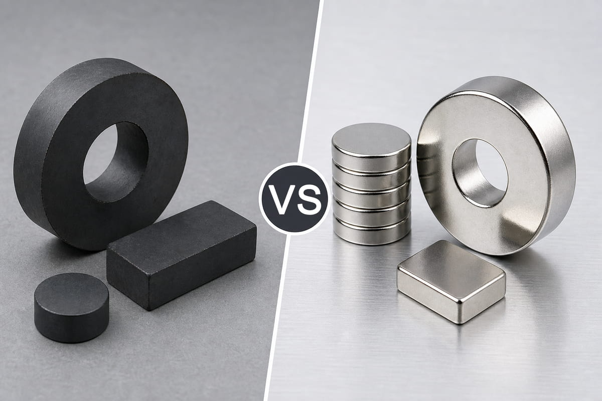 Quelle est la différence entre un aimant en ferrite et un aimant en néodyme ?