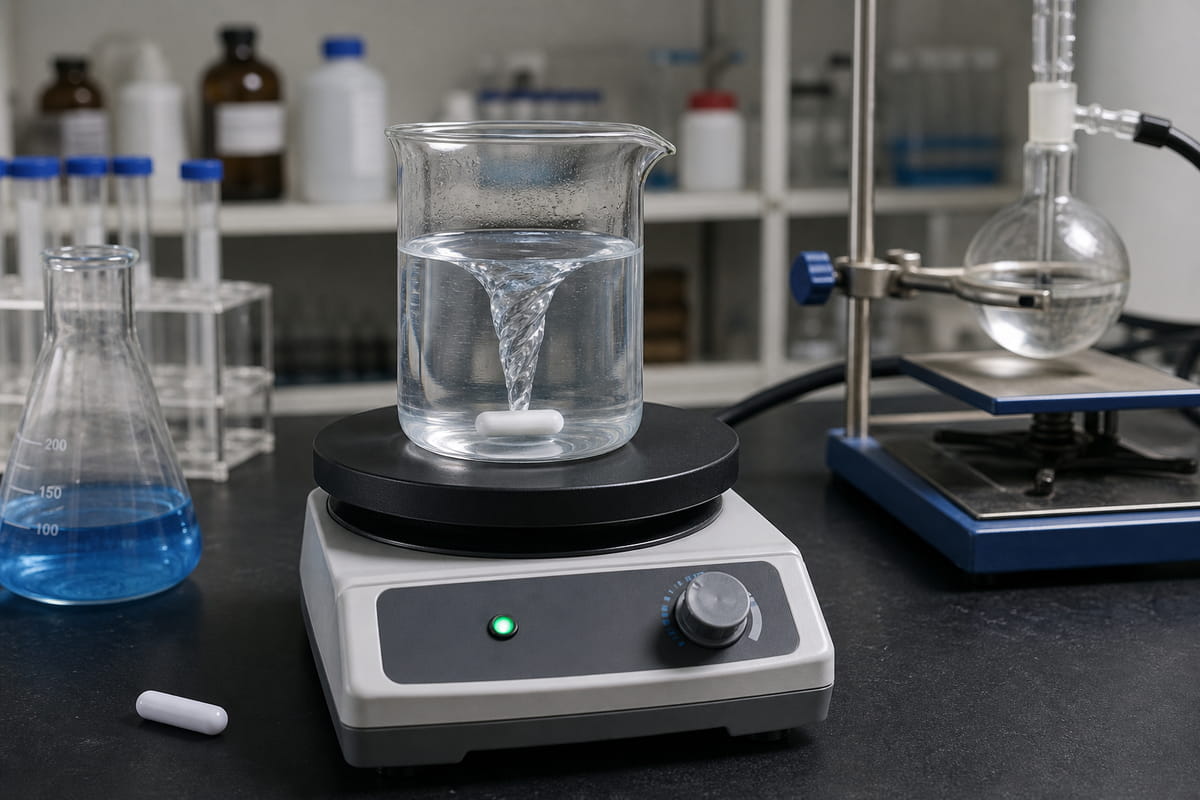 Aimants en barre utilisés pour les agitateurs de laboratoire