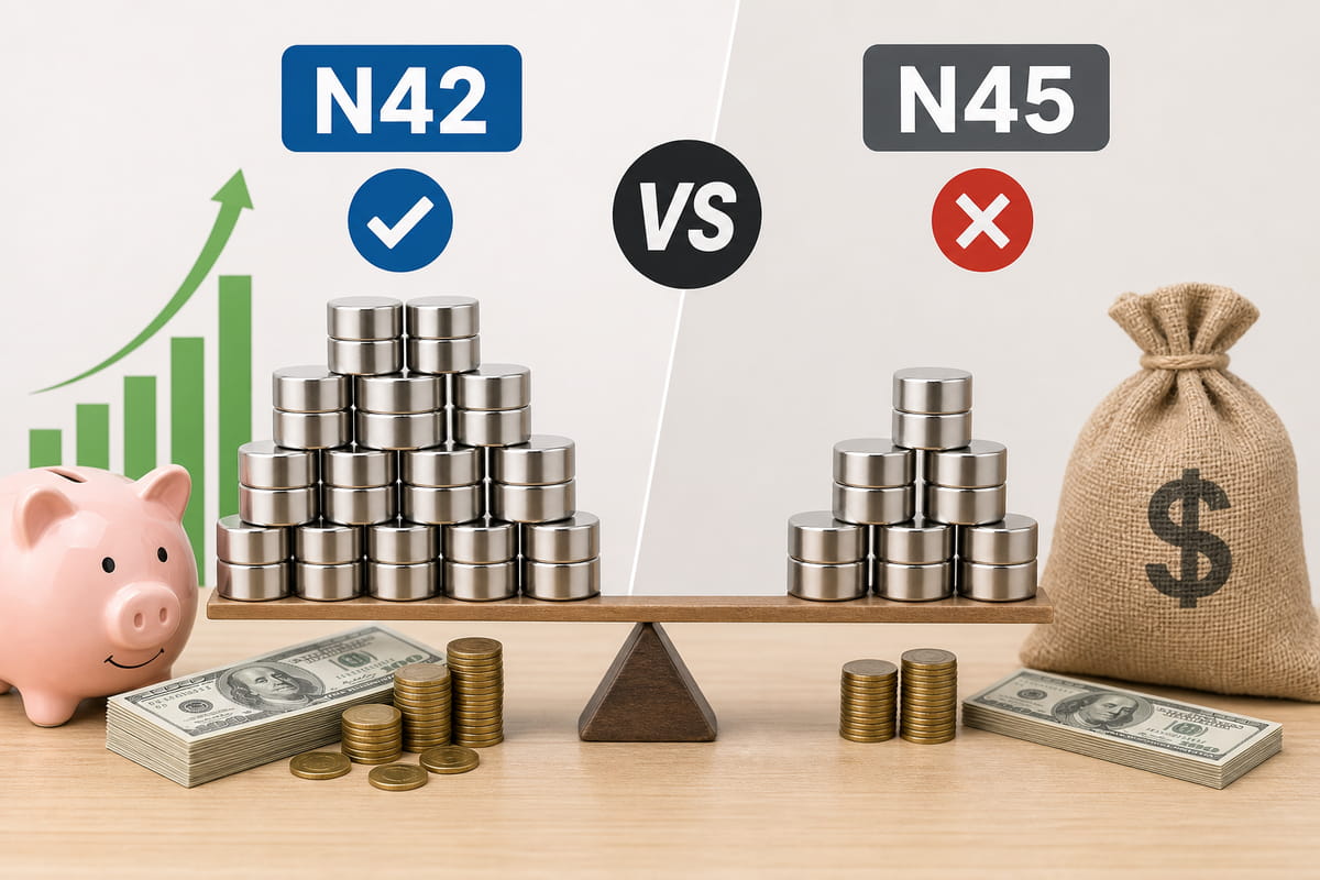 Coût des aimants N42 et N45