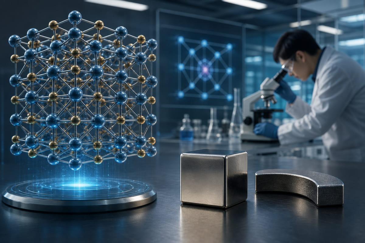 Les scientifiques mènent des expériences sur des matériaux tels que le nitrure de fer, dont le produit énergétique théorique peut atteindre 150 MGOe.